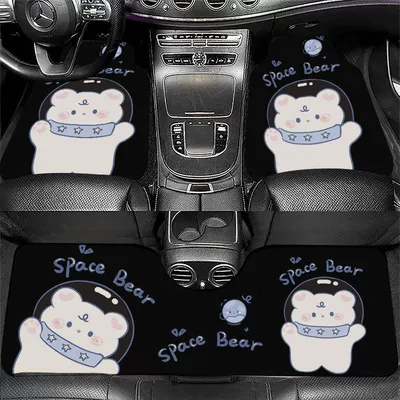 Universal Foot Pad — Wear-Resistant Mats, Available for Wholesale - astronaut-white-bear-front-foot-pad-5065cm-crystal-velvet-leaflet