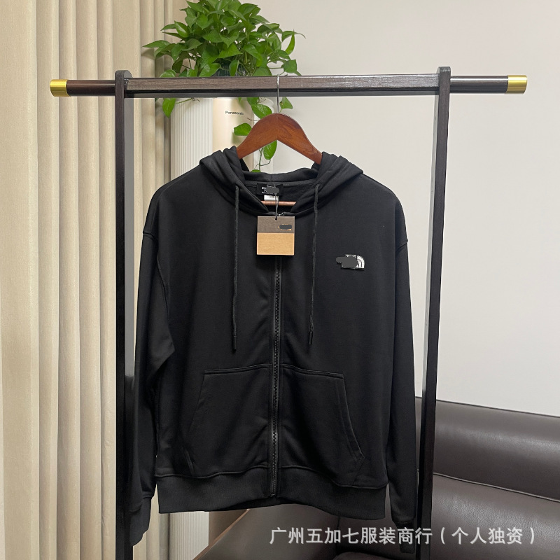 Cross-Border Factory Direct Sales of the Trendy Brand North Face's Classic Unisex Hooded Long-Sleeve Casual Zip-Up Sweatshirt