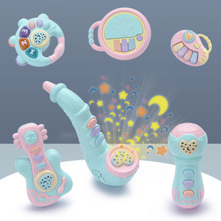 Baby Digital Hand Rattle Hand Clap Drum 0-2 Years Old Baby Multi-Functional Music Clap Drum Early Education Educational Toy