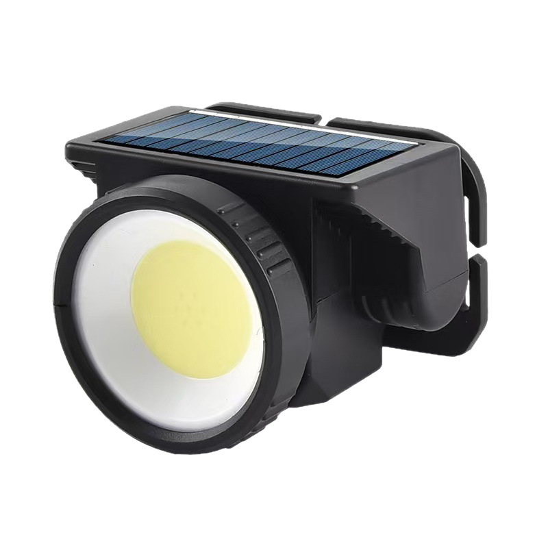 Luz solar al aire libre linterna montada en la cabeza búsqueda luz de emergencia luz de pesca LED luz de cabeza impermeable image 5