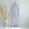 Light gray+HJ908 double -layer headscarf