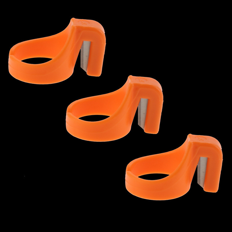 Venta directa de fábrica Herramientas de costura Cubierta de cuchillo de anillo Cuchillo de dedo Embalaje textil Cortar cuerda Cuchillo de dedo Anillo Cortador de alambre