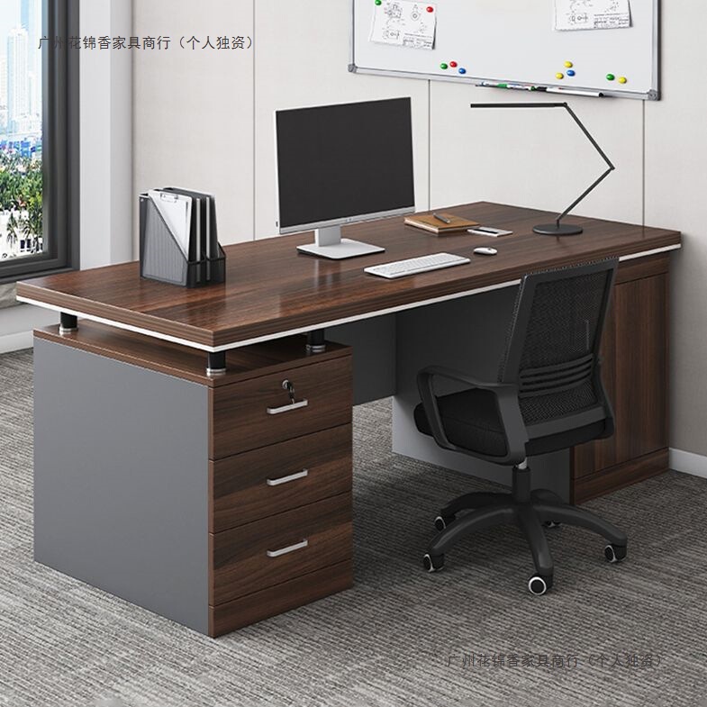 Office Desk Boss Desk Office Desk and Chair Set Simple Modern Staff Workstation Single/Double Computer Desk Home Desk