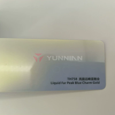 Automotive Film | Wrap Factory Direct Sales Collection - 15215m-5-years-warranty-tpu-glossy-yuanfeng-blue-charm-gold-water-sticker