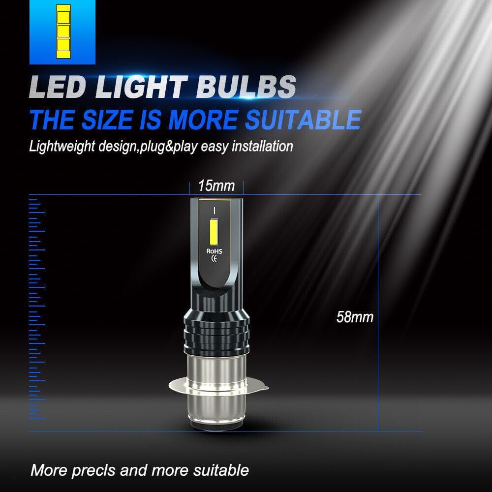 Auto transfronterizo motocicleta ATV LED lámpara de niebla H6M / P15D 1860 lámpara de brillo de conducción lámpara de niebla delantera image 3