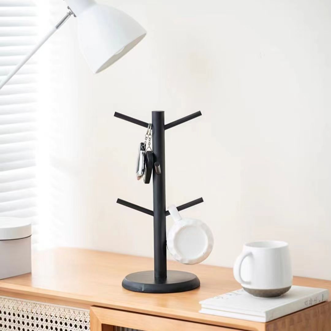 Taza de agua de bambú multifunción llave estante de joyería fábrica venta directa taza de vino marcador de taza de drenaje