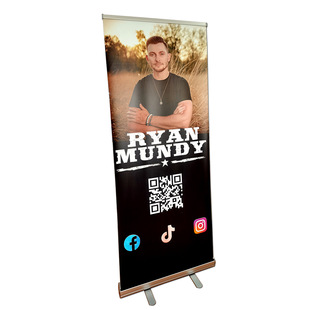 Aluminum Alloy Roll-Up Advertising Display Stand Sign Poster Door Display Stand Factory Wholesale