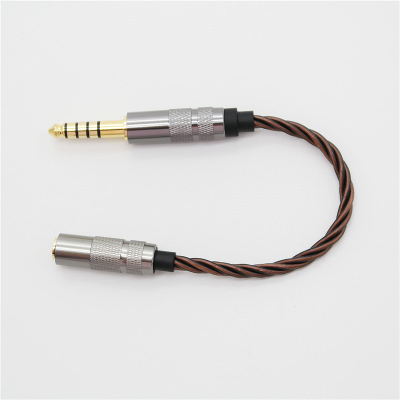 Zhongshan Zhen cable adaptador de equilibrio de sonido 3,5 hembra a su vez 4,4 Equilibrio macho cable de audio de cobre libre de oxígeno