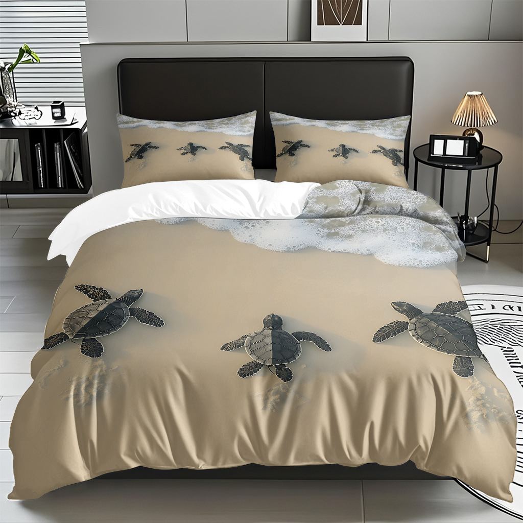 Ventas transfronterizas calientes de una variedad de patrones de reliquias marinas impresión digital colcha