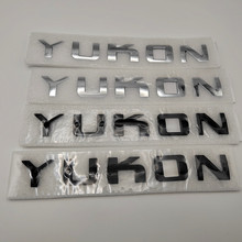 适用于GMC YUKON车标改装车贴 尾箱贴标 雪佛兰YUKON黑色车标