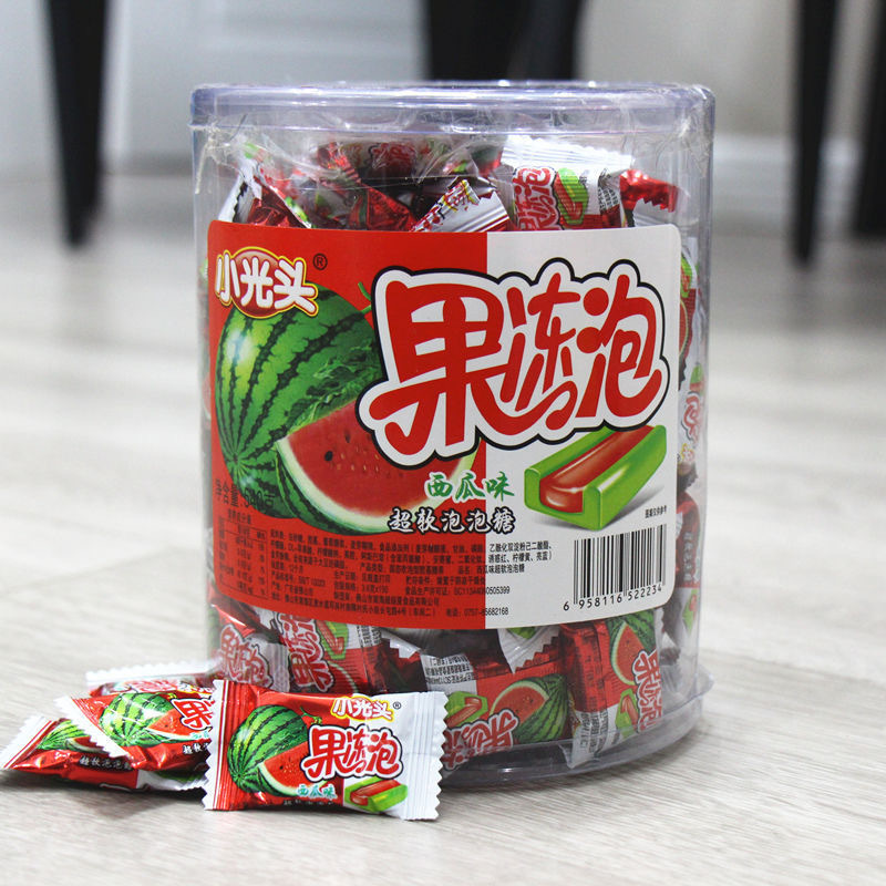 果冻泡泡糖 果冻西瓜泡泡糖  水果味口香糖