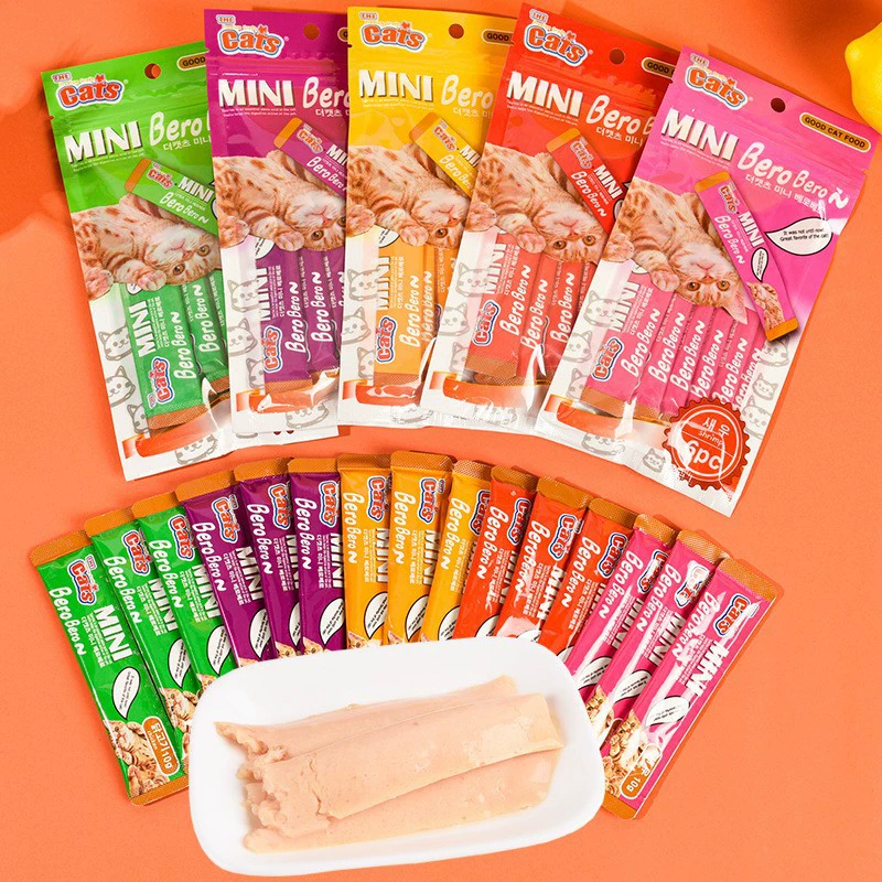 Кошка Таро Кофе Газа Кошка Газа 6 Pack Консервированный Кот Влажный Корм Чуру Мяо Свежие Пакеты Домашнее Животное Кошка Закуски