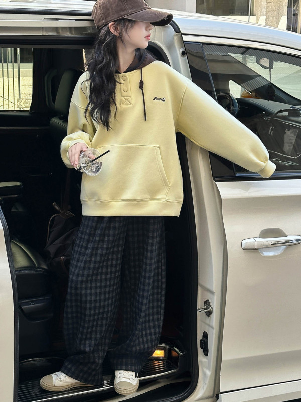 女童卫衣春秋2025新款儿童秋款超好看衣服女大童秋装宽松连帽上衣|undefined