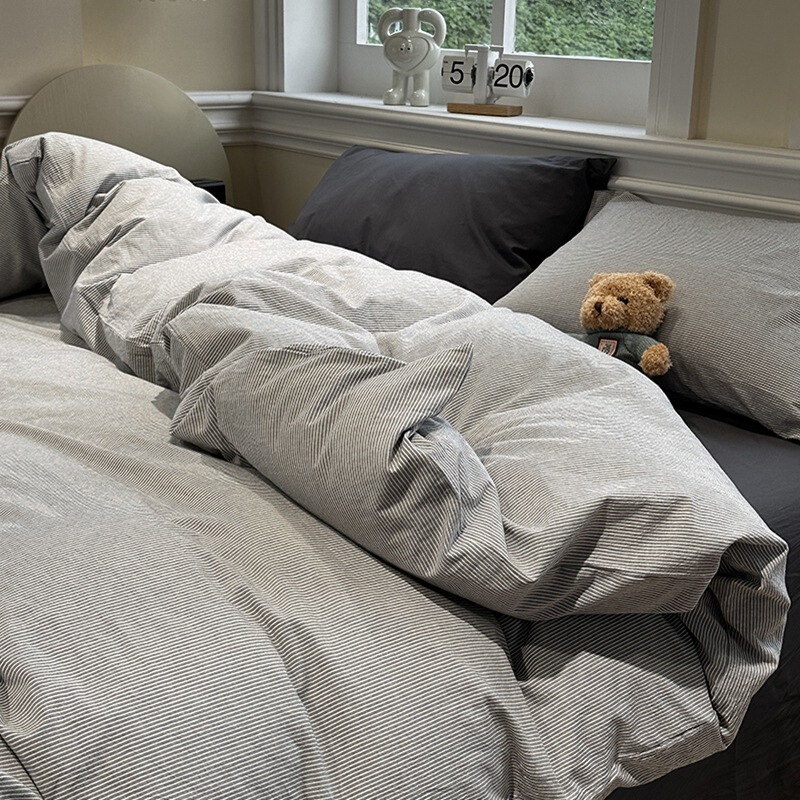 Class a Maternal and Infant Grade Pure Cotton Quilt Cover, Single Piece Brushed Cotton Quilt Cover, Four-Piece Set for Student Dormitory Bed, Three-Piece Set Class a Maternal and Infant Grade Pure Cotton Quilt Cover, Single Piece Brushed Cotton Quilt Cover, Four-Piece Set for Student Dormitory Bed, Three-Piece Set
