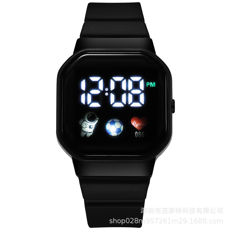 En stock nuevo A99 astronauta cuadrado LED reloj electrónico Apple botón impermeable digital deportes estudiante reloj