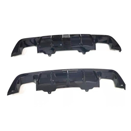 Suitable for 05-09 Bmw 5 Series Rear Lip E60 Modified to Mp Style with Lights, Carbon Fiber Pattern Rear Spoiler, Small Surround