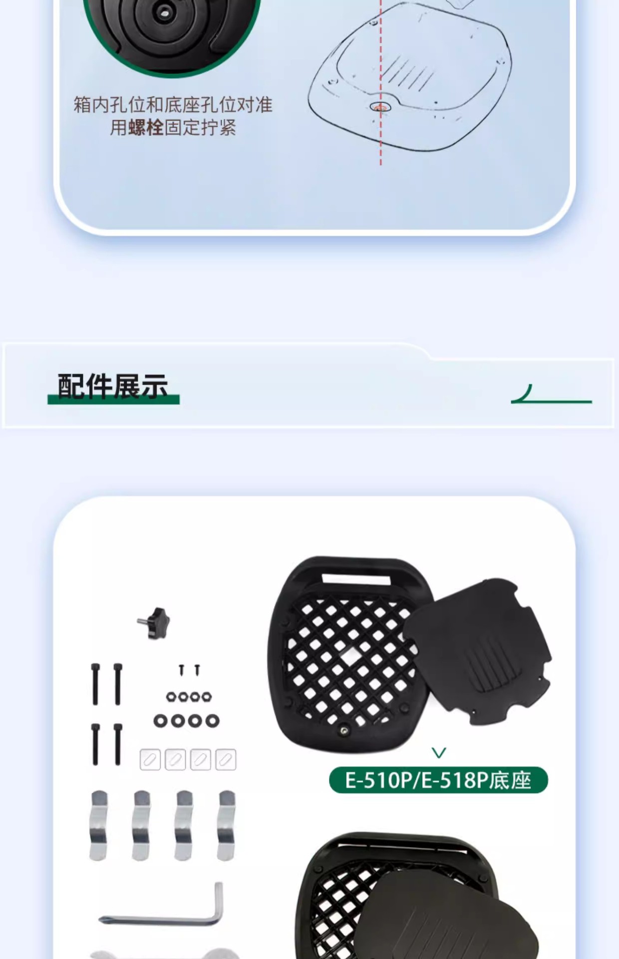 Wanlihao Is Suitable for Suzuki Us125T Motorcycle Rear Trunk, Large-Capacity Non-Aluminum Alloy Electric Vehicle Trunk