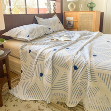 麻加厚老式老粗布床单纯棉凉席三件套新款山东亚麻棉粗粗布纯棉