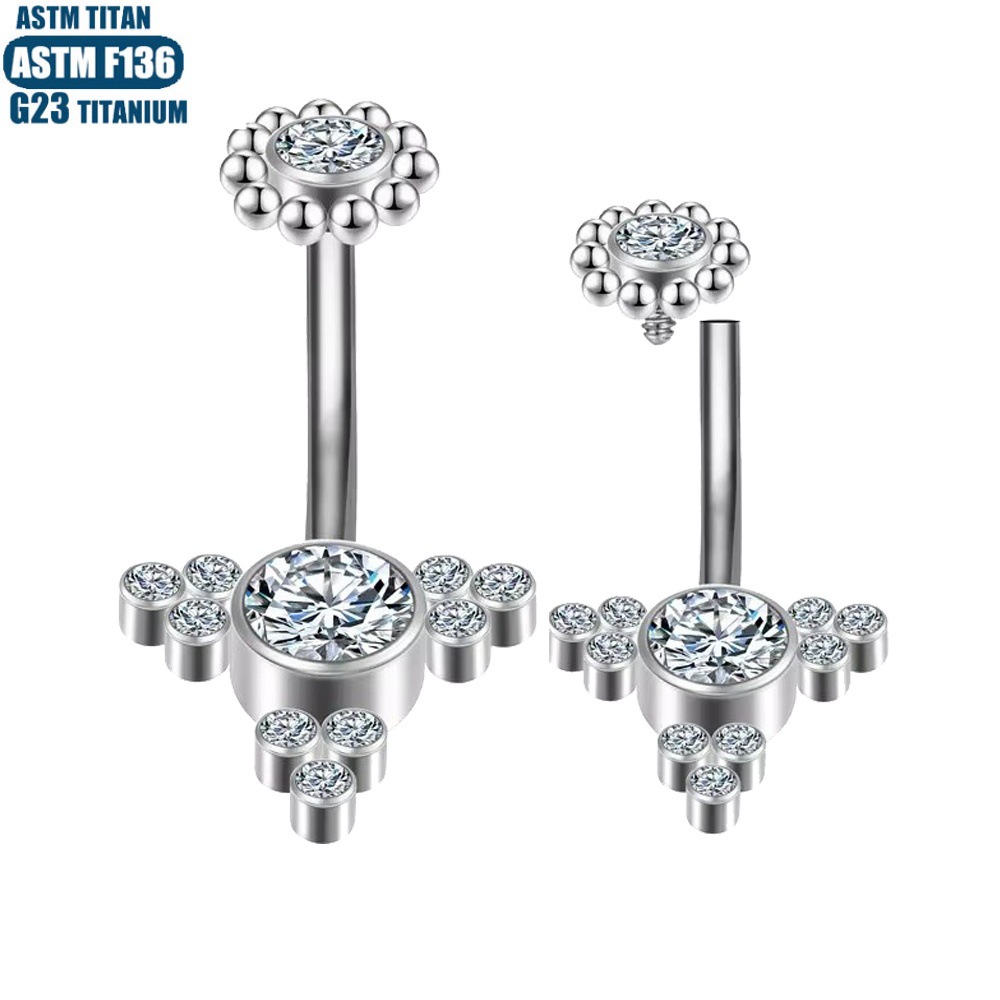 Pointed labret stud close-up product detail