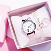 Cute dial, belt, quartz watches, women's watch, Korean style, suitable for import