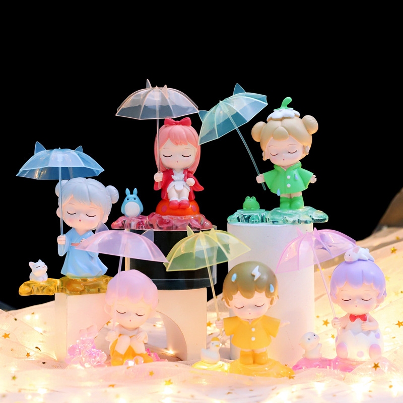 M088 pluie nuit conte de fées 1 / Résine mode boîte aveugle série
