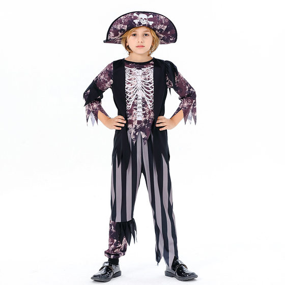 Cross-border Halloween Pirates of the Caribbean Children's Costume in stock cosplay Trade Pirate Costume Cosplay