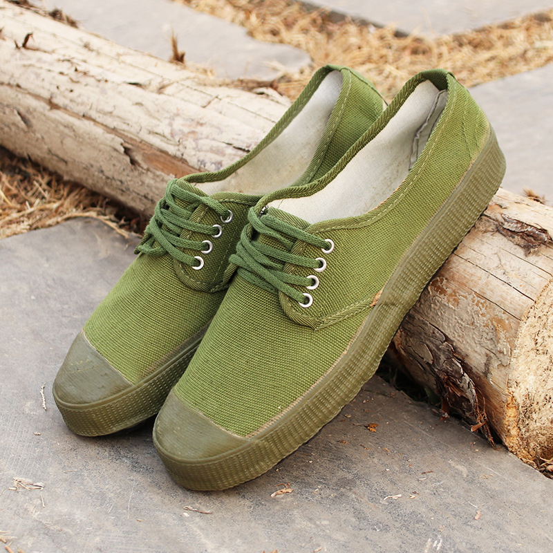 new pattern men and women Jiefang Xie construction site wear-resisting thickening Military training Workers non-slip outdoors Mountaineering Soldier camouflage protective shoes