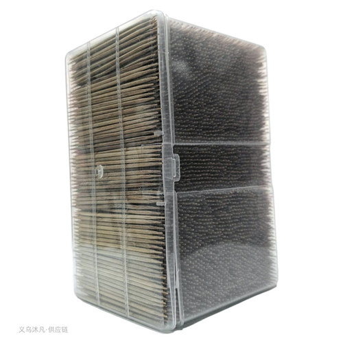 Carbonized toothpick wholesale catering hotel restaurant portable toothpick box restaurant carbonized disposable toothpick box