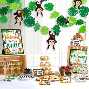 Kindergarten Classroom Mori Series Hanging Decoration for School Season Theme Ring Creation Decoration Korean Style Simulation Plant Leaf Flower Dora Flag