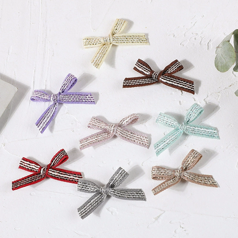 Лента бант лента Бант Шпилька украшения лук ручной работы галстук-бабочка одежда лента роза