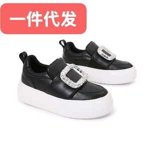 Rodis diamond buckle square buckle bread shoes 25 new leather sports casual shoes thick bottom height shoes a generation of hair