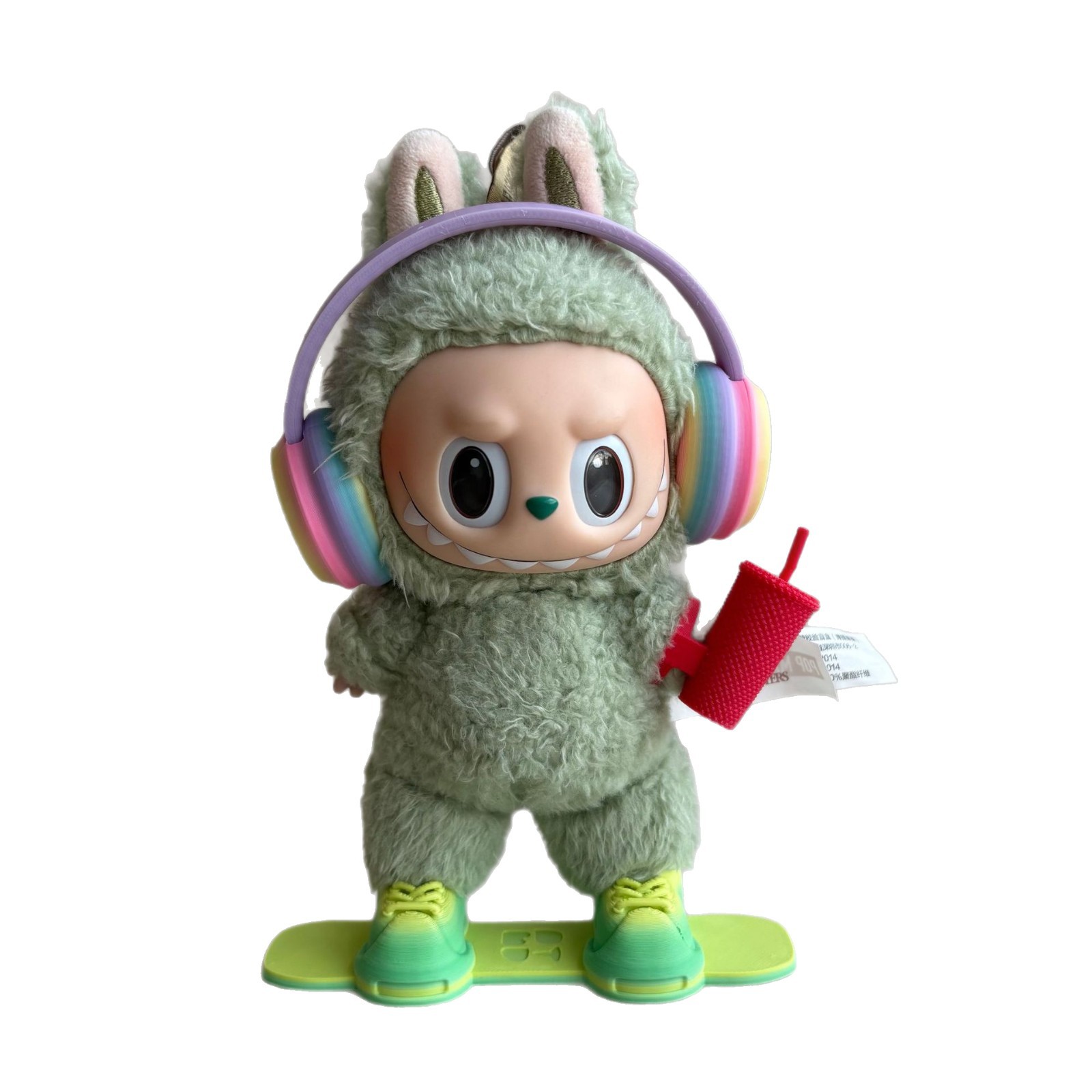 Explosiva transfronteriza labubu17 cm tela tela tela de tela tela de tela de snowboard con impresión 3d accesorios de tabla de snowboard adornos colgantes de juego de moda