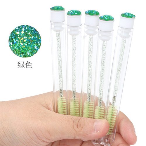 Wholesale eyelash grafting tools, eyelash grafting brushes, transparent mascara brushes in tubes, multi-color independent packaging