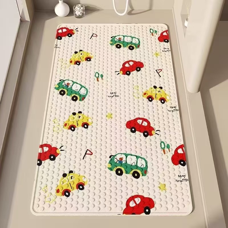 Bathroom Anti-Slip Mat, Shower Mat, Kidsren's Bathroom Foot Mat, Anti-Fall Waterproof Mat, Toilet Bathroom Floor Mat