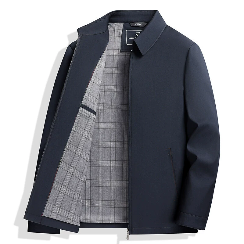 Живая прямая исполнительная куртка с отворотом