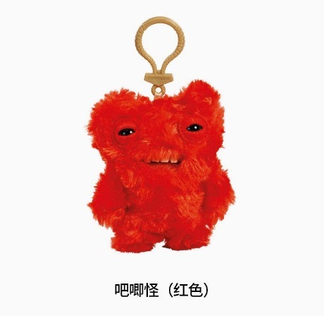 大牙齿萌牙怪兽挂件公仔毛绒fuggler放克牙宝丑萌怪物钥匙扣|undefined