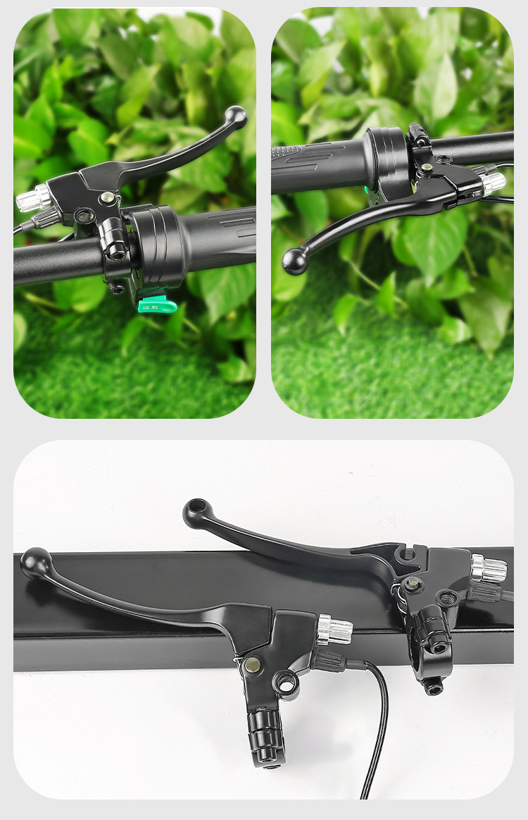Modified All-Aluminum Brake Handle, New National Standard Electric Vehicle Brake Handle, No-Disassembly Brake Lever for Leisure Tricycles, Brake Handle with Cable