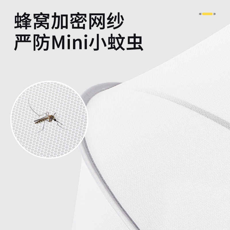 Cama de bebé mosquiteros cubierta completa cuna mosquiteros cubierta para dormir recién nacidos malla especial mosquiteros plegables