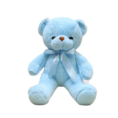 Colorful Ribbon Teddy Bear Plush Toy Doll Wedding Catch Machine Rag Doll Small Goods Bear Toy Wholesale
