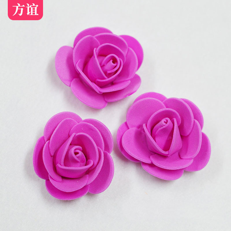 Día de San Valentín ramo de embalaje material DIY PE simulación rosa al por mayor 3,5 CMPE espuma flor rosa