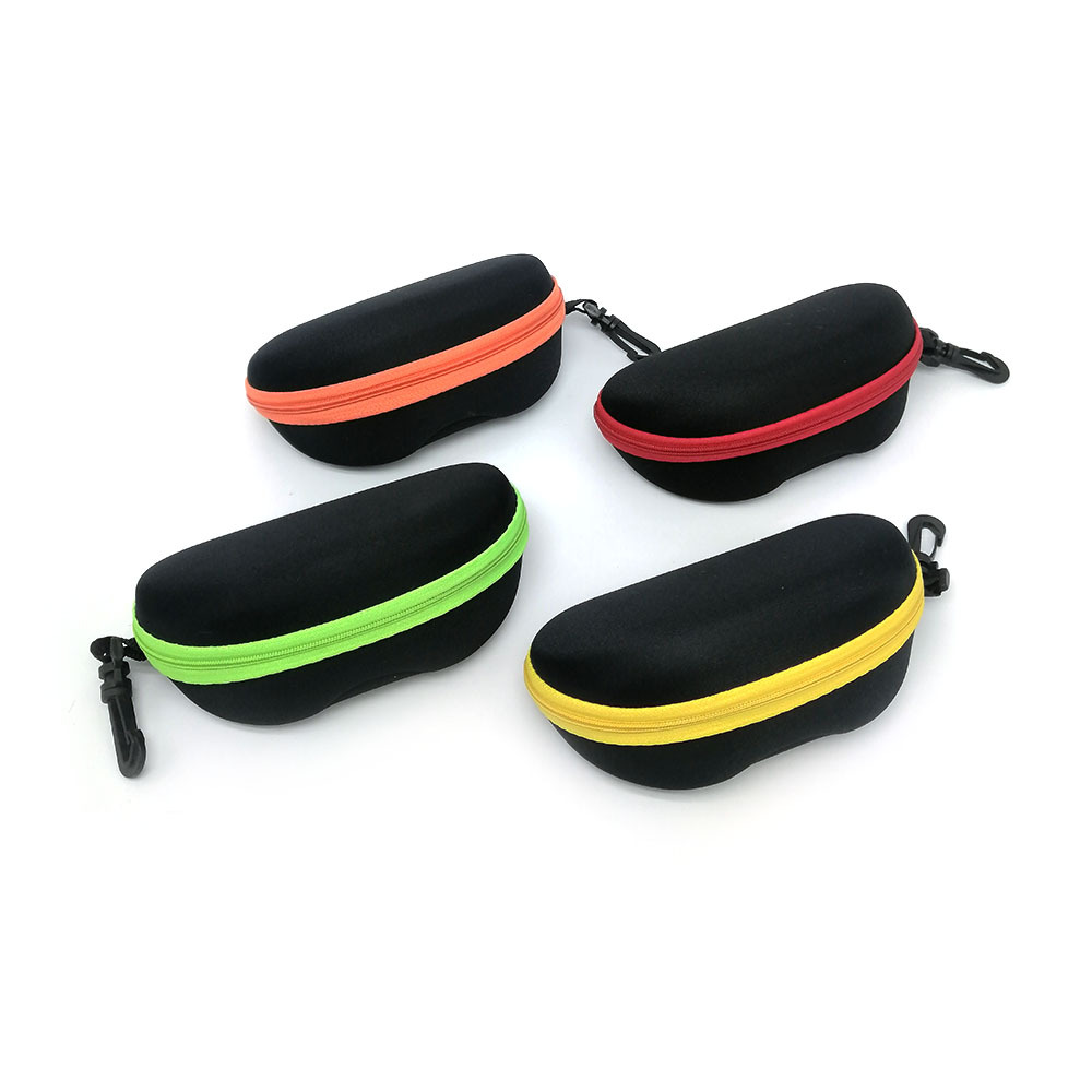193g Weight glasses case Classification Travel, Daily Occasion Solid Color Pattern Unisex Gender Patchwork Design Classic Style, Commute Style New Large Height Anti-pressure Fashion Men's And Women's Sunglasses Sunglasses Case Zipper Sunglasses Eva Simple Fashion Storage Box