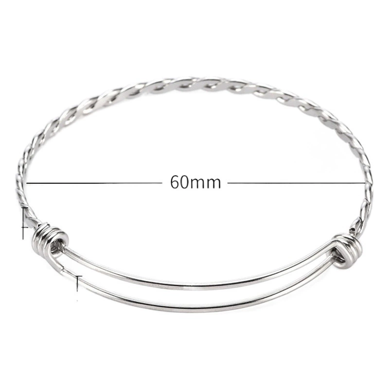 2022 трансграничный поворотный двухтактный Телескопический браслет стального цвета, регулируемый производитель браслета из нержавеющей стали в наличии
