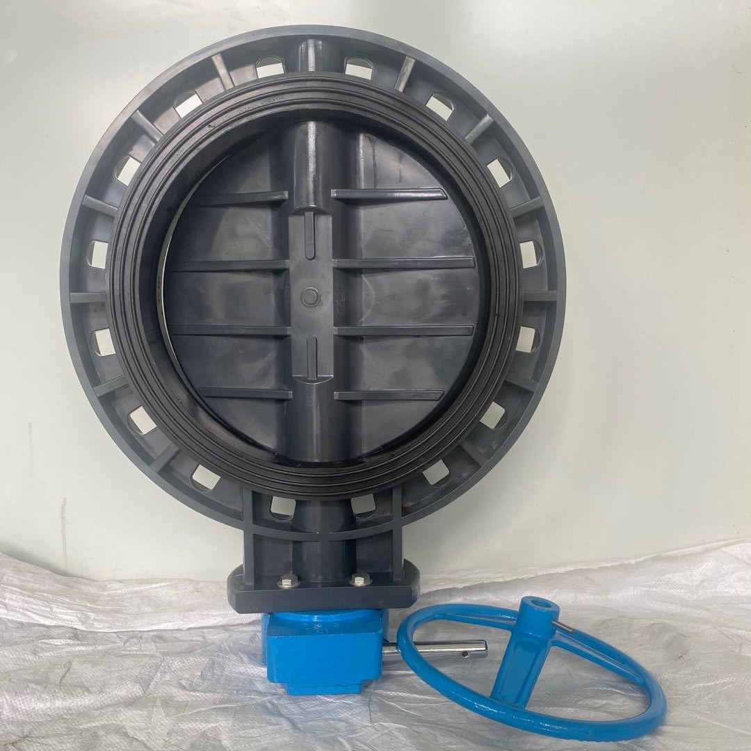 供应UPVC涡轮蝶阀EPDM  酸碱介质 DN350    1200元一台 天津大禹