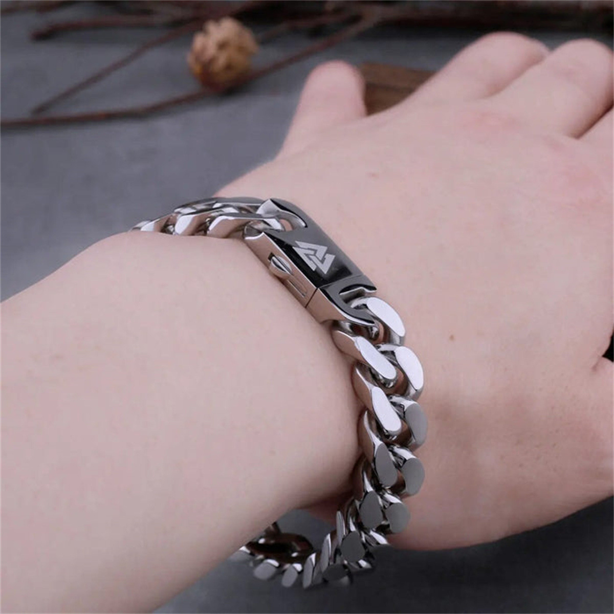 304 Stainless Steel Material Hip-Hop Simple Style Geometric 304 Stainless Steel Polishing Men's Jewelry Set Men Necklace Sets