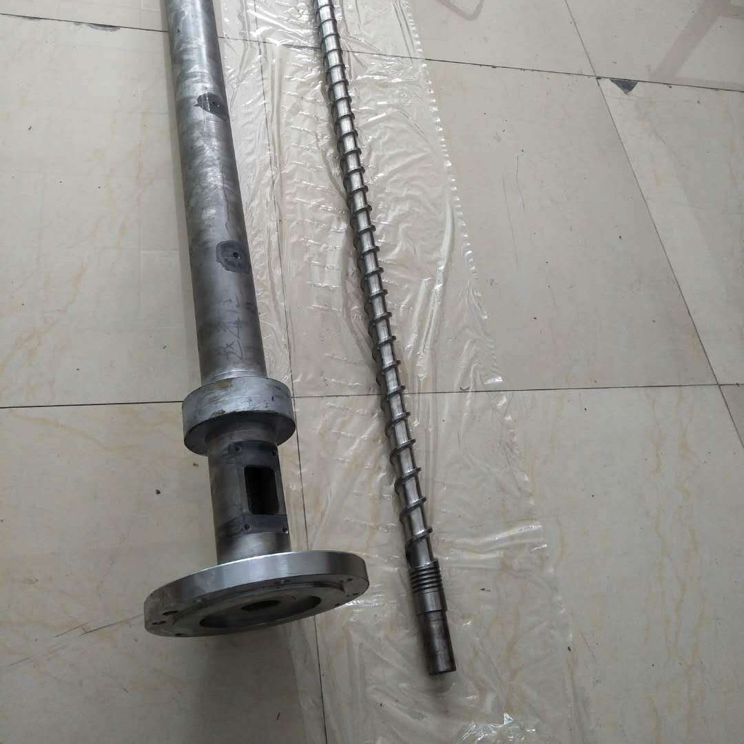 东莞厂家   φ60规格 挤出PP料笔芯用挤出机螺杆机筒