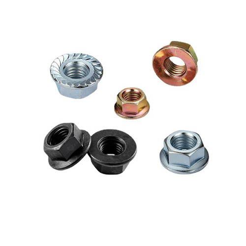 Hexagonal Flange Nut with Standard Serrated Locking Feature and Anti-Slip External Hexagonal Flange Nut