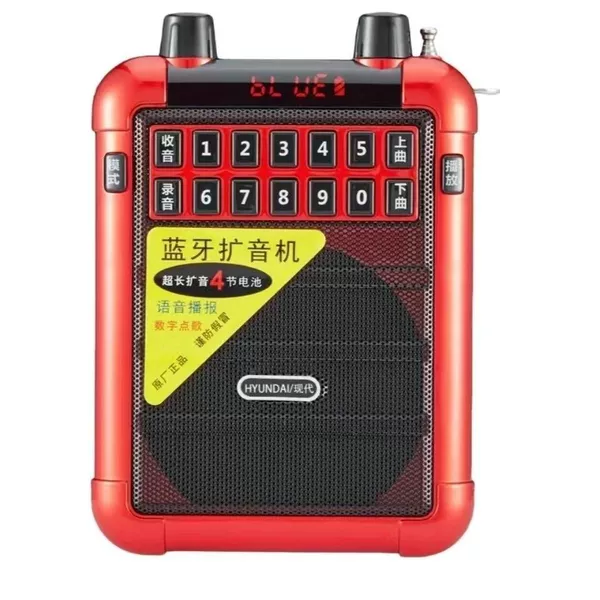 Modern A9 Bluetooth Amplifier Elderly Singing Machine Radio Recorder Teaching Audio Player Stereo