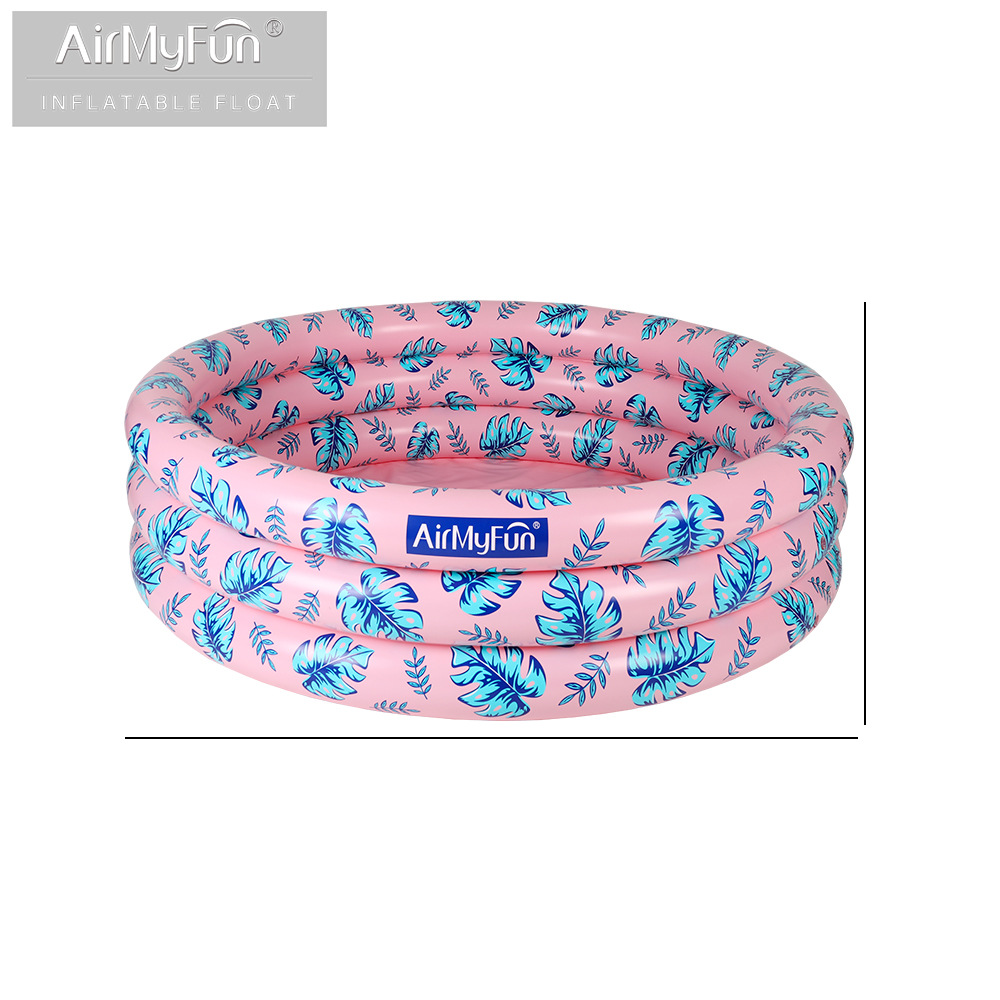 AMF | Piscina de Olas Inflable, Piscina Inflable de Tres Capas, Piscina de Olas para Niños, Piscina Estilo Selva Tropical para el Hogar