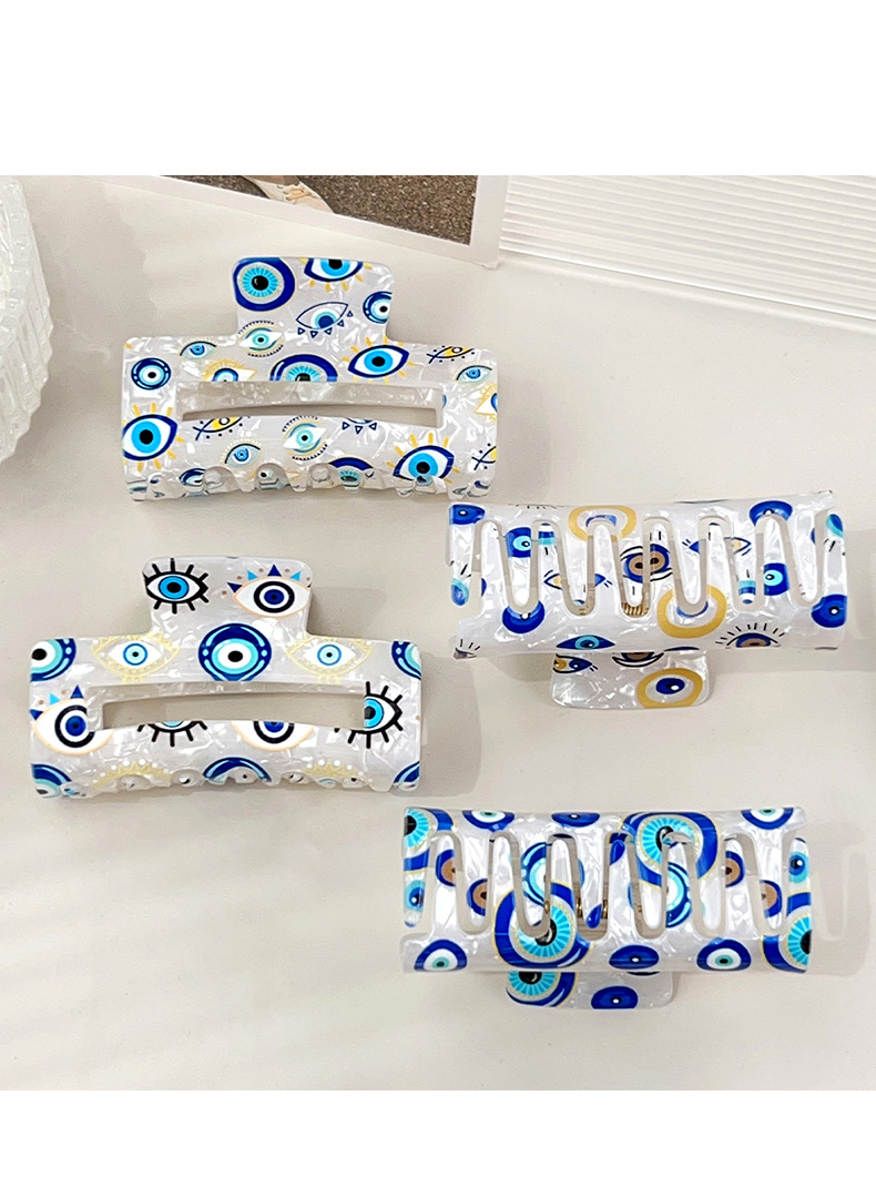 60g Weight Hair Claws Hair Accessories Type Classic Style Women's Devil's Eye Eye PVC Hair Claws