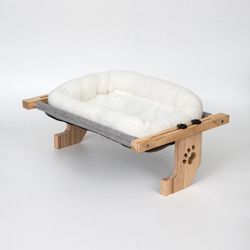 회색 고양이 둥지 + 벨벳 쿠션 55*39*19